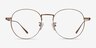 Geometry Bronze TitaniumEyeglass Frames from EyeBuyDirect, Front View