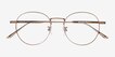 Geometry Bronze TitaniumEyeglass Frames from EyeBuyDirect, Closed View