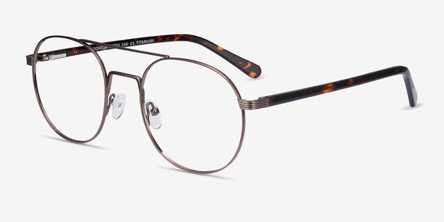 Gordon Bronze AcetateEyeglass Frames from EyeBuyDirect, Angle View
