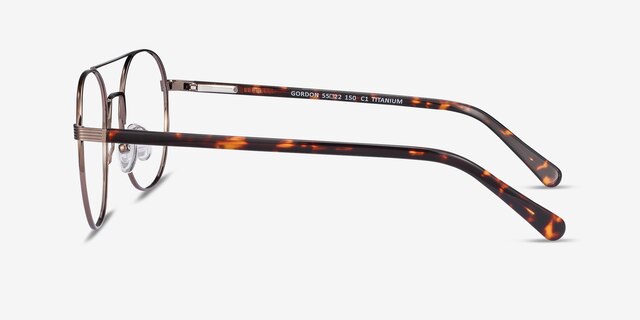 Gordon Bronze AcetateEyeglass Frames from EyeBuyDirect, Side View