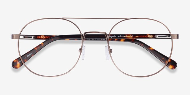 Gordon Bronze AcetateEyeglass Frames from EyeBuyDirect, Closed View