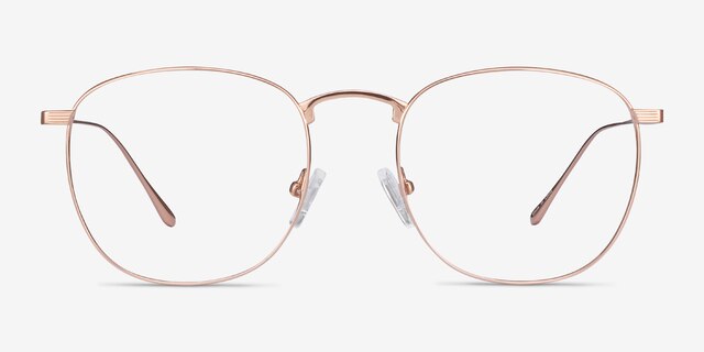Arbor Rose Gold TitaniumEyeglass Frames from EyeBuyDirect, Front View