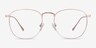 Arbor Rose Gold TitaniumEyeglass Frames from EyeBuyDirect, Front View