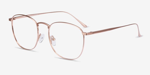 Arbor Rose Gold TitaniumEyeglass Frames from EyeBuyDirect, Angle View
