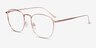 Arbor Rose Gold TitaniumEyeglass Frames from EyeBuyDirect, Angle View