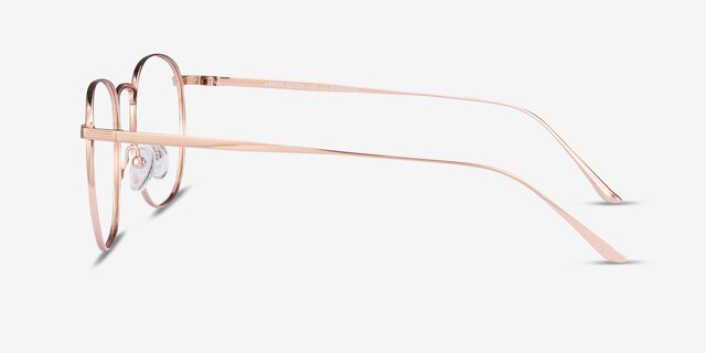 Arbor Rose Gold TitaniumEyeglass Frames from EyeBuyDirect, Side View