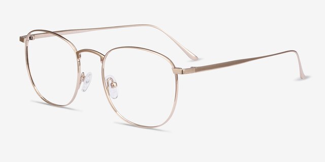 Arbor Doré TitaniumMontures de lunettes de vue d'EyeBuyDirect, Vue d'Angle