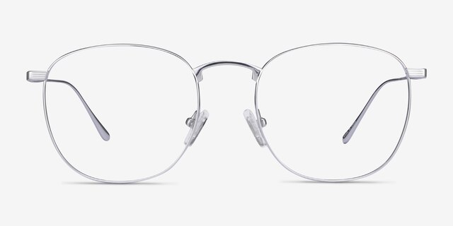Arbor Silver TitaniumEyeglass Frames from EyeBuyDirect, Front View