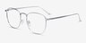 Arbor Silver TitaniumEyeglass Frames from EyeBuyDirect, Angle View