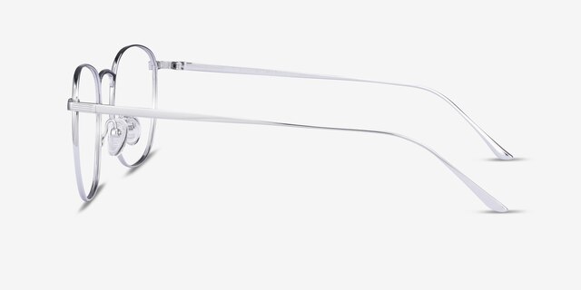 Arbor Silver TitaniumEyeglass Frames from EyeBuyDirect, Side View