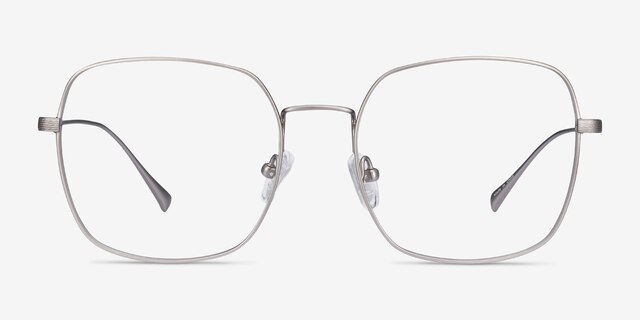 Meteor Gunmetal TitaniumEyeglass Frames from EyeBuyDirect, Front View