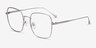 Meteor Gunmetal TitaniumEyeglass Frames from EyeBuyDirect, Angle View