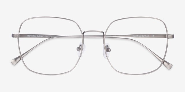 Meteor Gunmetal TitaniumEyeglass Frames from EyeBuyDirect, Closed View