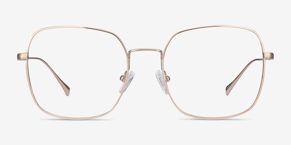 Meteor Square Gold Full Rim Eyeglasses | Eyebuydirect