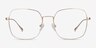 Meteor Gold TitaniumEyeglass Frames from EyeBuyDirect, Front View