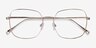 Meteor Gold TitaniumEyeglass Frames from EyeBuyDirect, Closed View