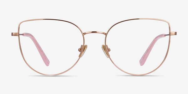 Imani Rose Gold Titanium Eyeglass Frames