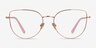Imani Rose Gold TitaniumEyeglass Frames from EyeBuyDirect, Front View