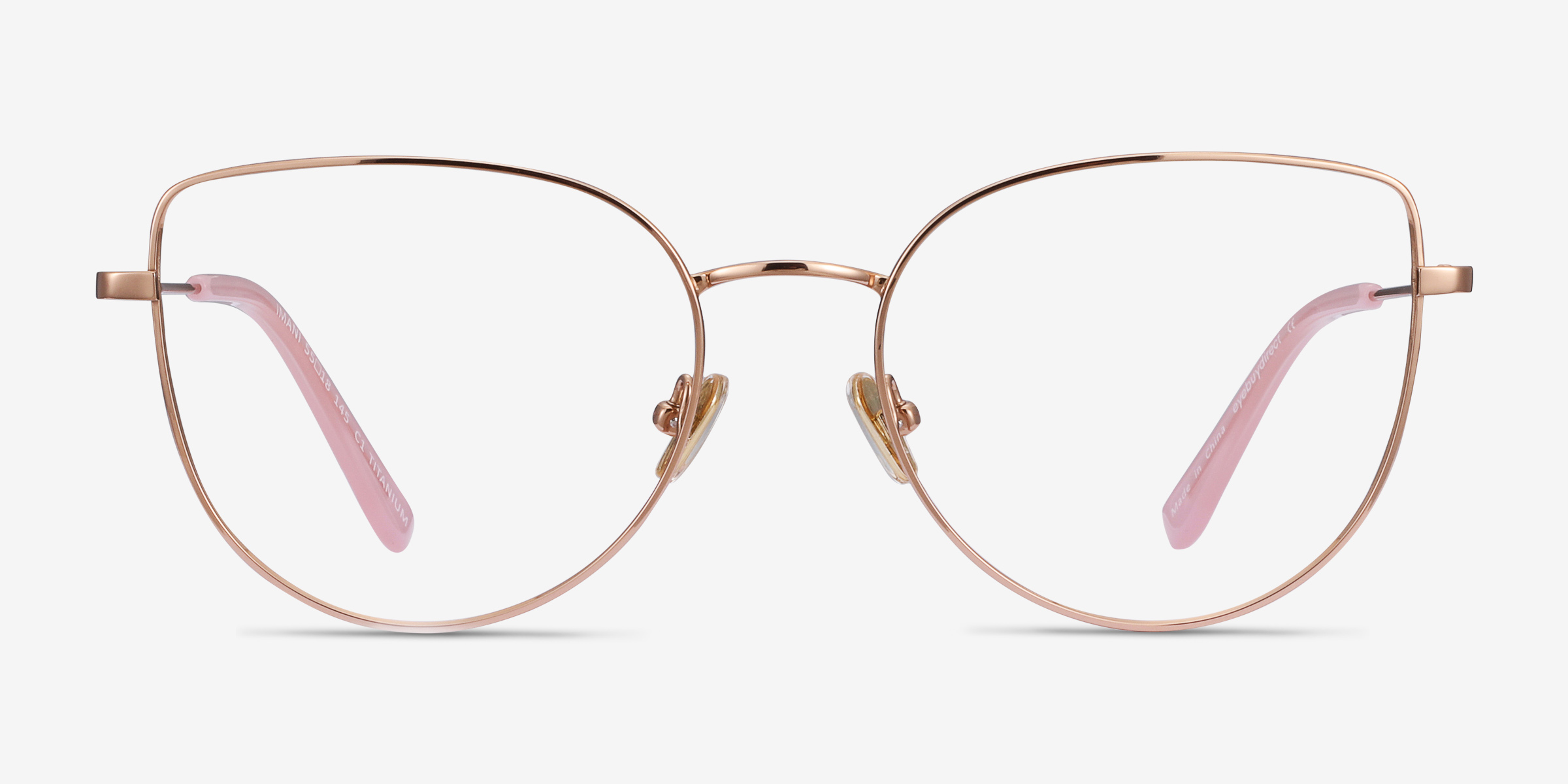 Imani Cat Eye Rose Gold Glasses For Women Eyebuydirect Canada 