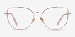 Imani Gold TitaniumEyeglass Frames from EyeBuyDirect, Front View