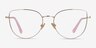 Imani Gold TitaniumEyeglass Frames from EyeBuyDirect, Front View