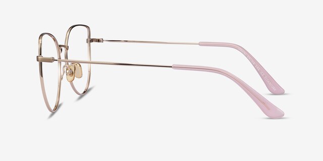 Imani Gold TitaniumEyeglass Frames from EyeBuyDirect, Side View