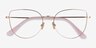 Imani Gold TitaniumEyeglass Frames from EyeBuyDirect, Closed View