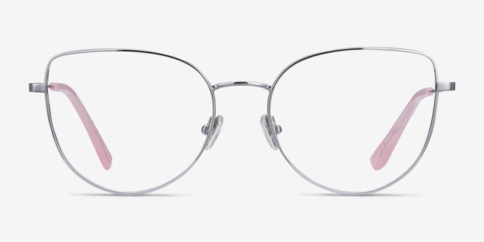 Imani Argenté Titanium Montures de lunettes de vue d'EyeBuyDirect