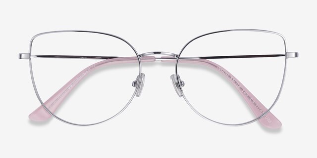 Imani Silver TitaniumEyeglass Frames from EyeBuyDirect, Closed View