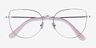 Imani Silver TitaniumEyeglass Frames from EyeBuyDirect, Closed View