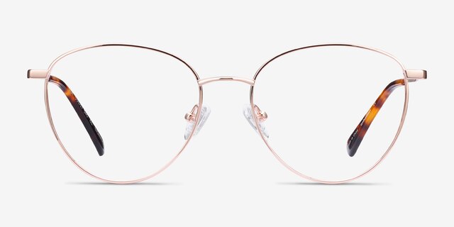 Lila Rose Gold TitaniumEyeglass Frames from EyeBuyDirect, Front View
