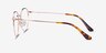 Lila Rose Gold TitaniumEyeglass Frames from EyeBuyDirect, Side View