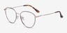Lila Black & Gold TitaniumEyeglass Frames from EyeBuyDirect, Angle View