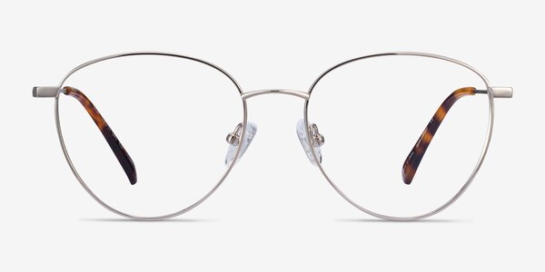 Lila Silver Titanium Eyeglass Frames