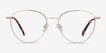 Lila Gold TitaniumEyeglass Frames from EyeBuyDirect, Front View