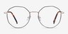 Julia Black & Gold TitaniumEyeglass Frames from EyeBuyDirect, Front View