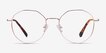 Julia Rose Gold TitaniumEyeglass Frames from EyeBuyDirect, Front View