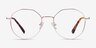 Julia Or rose TitaniumMontures de lunettes de vue d'EyeBuyDirect, Vue de Face