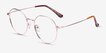 Julia Rose Gold TitaniumEyeglass Frames from EyeBuyDirect, Angle View
