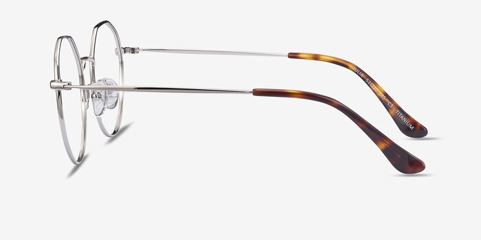 Julia Silver Titanium Eyeglass Frames from EyeBuyDirect