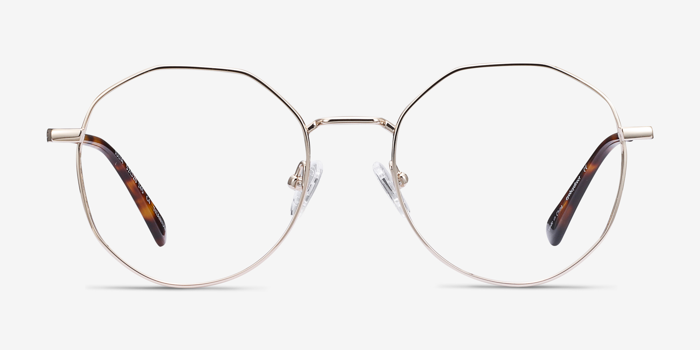 Julia Geometric Gold Full Rim Eyeglasses Eyebuydirect Canada