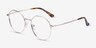Julia Gold TitaniumEyeglass Frames from EyeBuyDirect, Angle View