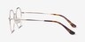 Julia Gold TitaniumEyeglass Frames from EyeBuyDirect, Side View