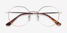 Julia Gold TitaniumEyeglass Frames from EyeBuyDirect, Closed View