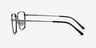 Lorem Black Gunmetal TitaniumEyeglass Frames from EyeBuyDirect, Side View