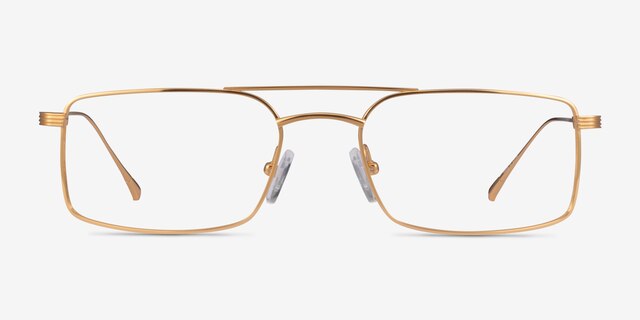 Johnson Gold TitaniumEyeglass Frames from EyeBuyDirect, Front View