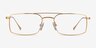 Johnson Gold TitaniumEyeglass Frames from EyeBuyDirect, Front View