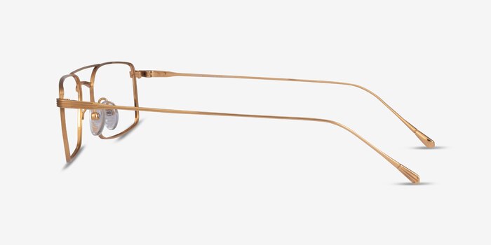 Johnson Gold Titanium Eyeglass Frames from EyeBuyDirect