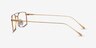Johnson Gold TitaniumEyeglass Frames from EyeBuyDirect, Side View