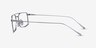 Johnson Silver TitaniumEyeglass Frames from EyeBuyDirect, Side View